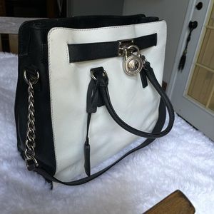 Michael Kors large Hamilton chain leather tote